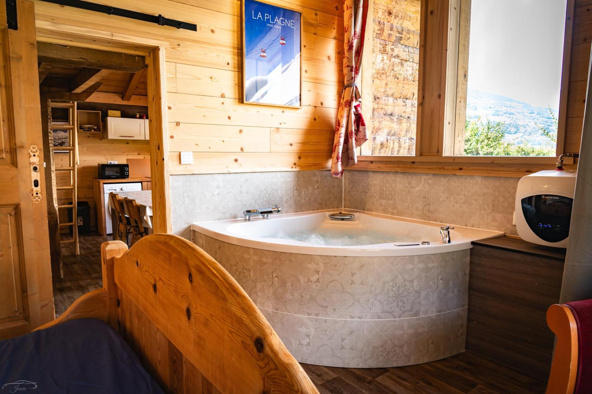 Chalet Balneo Billard La Plagne Savoie Vue Top Eksteriør billede